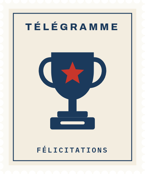 Timbre Félicitations