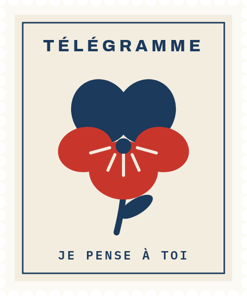 Timbre Je pense à toi